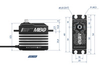 MIBO 1/8 Waterproof (0.085s/45kg/8.4V) Brushless Servo MB-2323