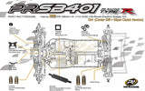 2026 PR SB401-R 1/10 4WD Off-Road Electric Buggy Kit  Dirt (Center Diff + Sliper Clutch Version)