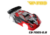 1/8 GT Clear Car Body Shell CB-7005-0.8