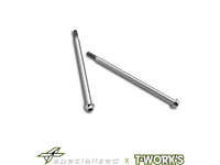 DR-TP-148 DR 64 Titanium Gearbox Screw 2pcs.( For Mayako MX8 )