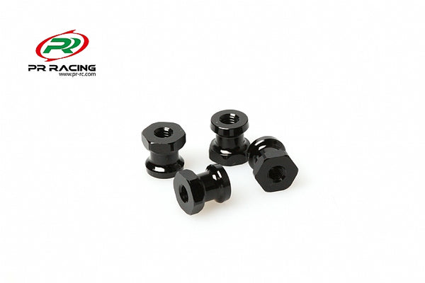 Aluminium Shock Stand off Set - Black - (4pcs)