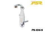 PS-104-S, 1/8 Buggy Exhaust Pipe(EFRA 2202), Silver Plated