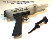 Fuel gun conversion kit to fuel stick Type 3
