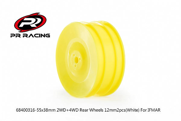 26x38mm 4WD Front Wheel 12mm*2pcs(Yellow)For IFMAR-#2