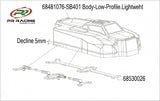 SB401 -LW-Bodyshell and Sticker Set (TypeR)